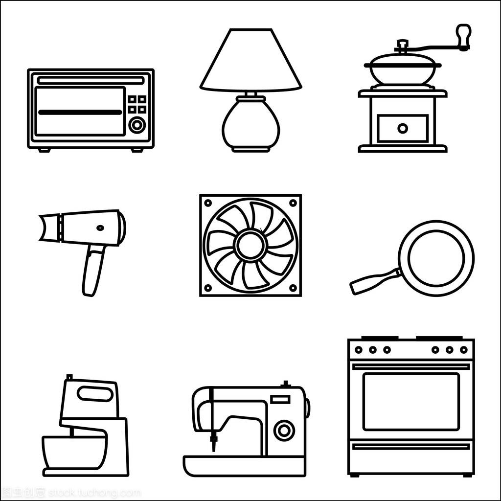 簡(jiǎn)約之道 矢量細(xì)線家電圖標(biāo)的設(shè)計(jì)與應(yīng)用