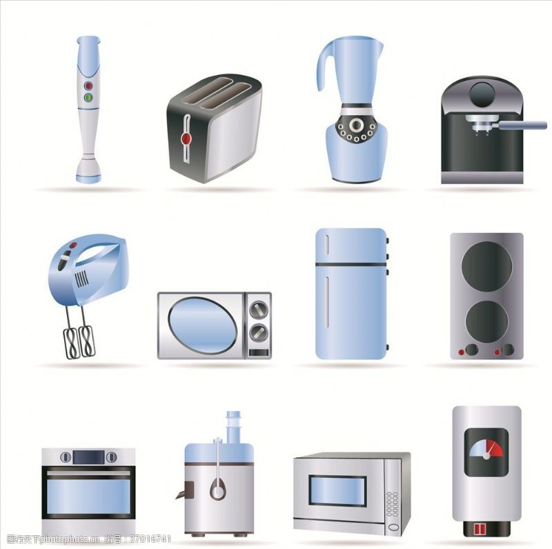 家電矢量圖 現(xiàn)代家居設(shè)計(jì)的視覺語(yǔ)言與實(shí)用寶庫(kù)